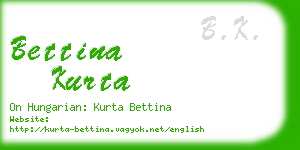 bettina kurta business card